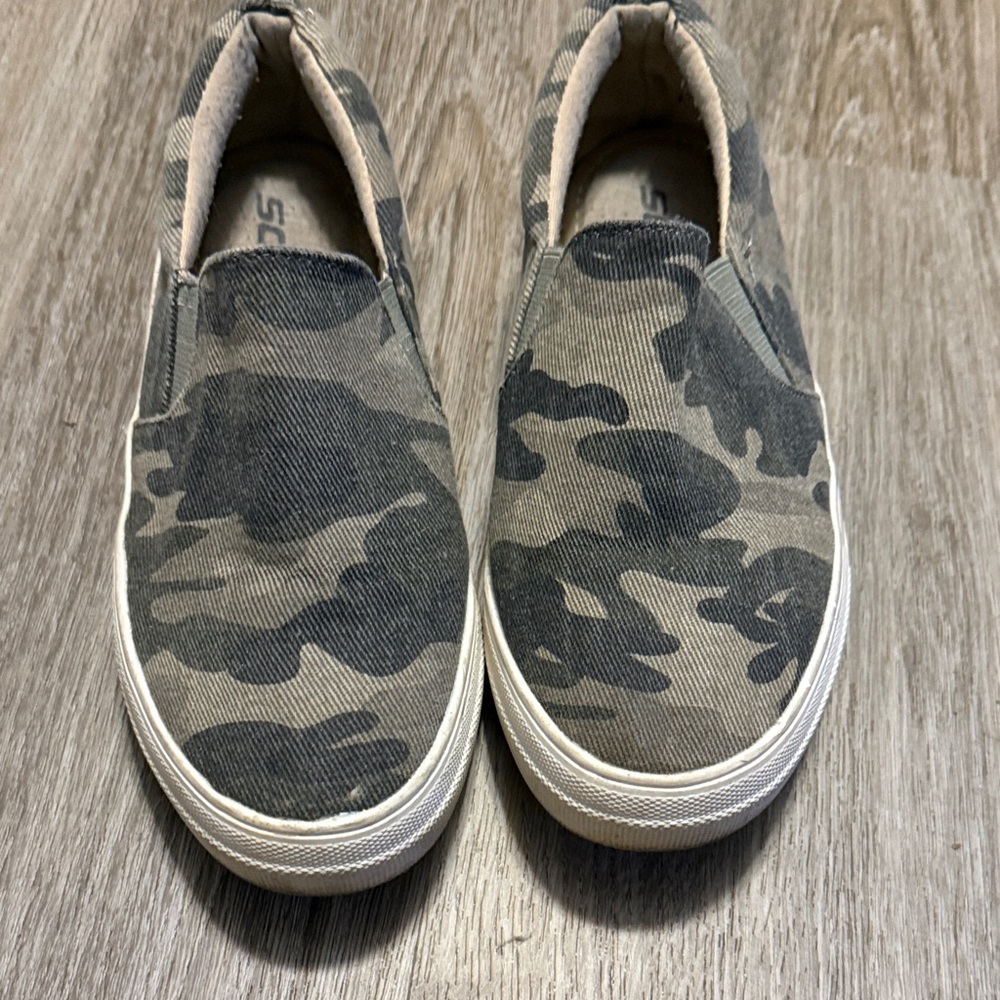 Soda Camouflage Slip-On Shoes
